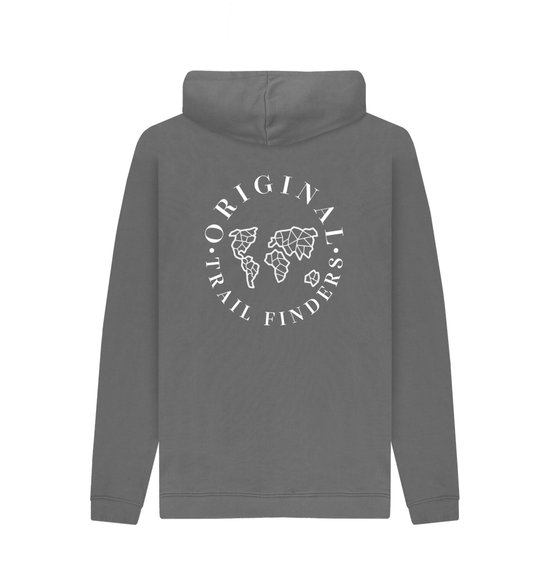 Slate Grey Printed Hoody Back