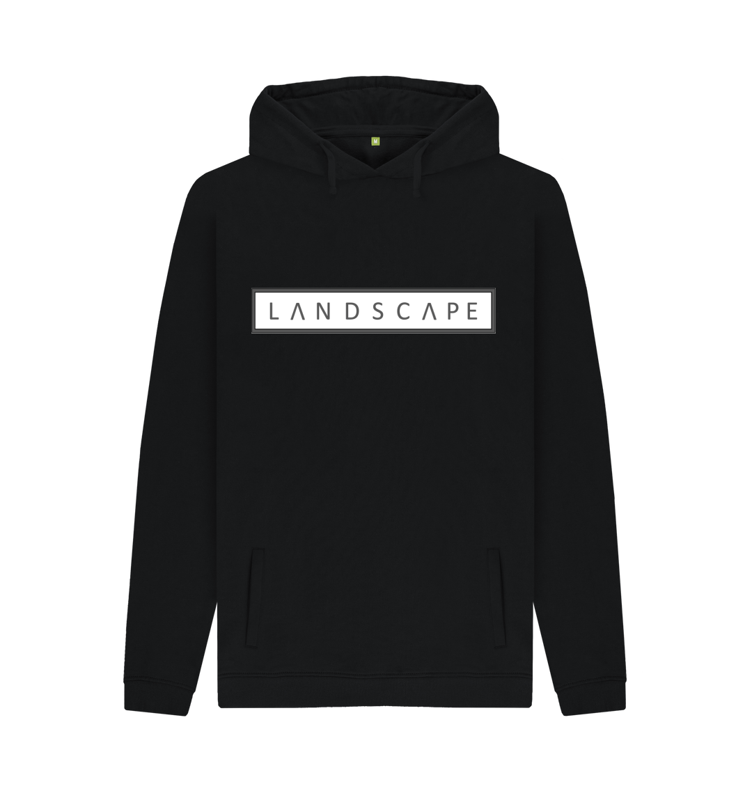 Black Printed Hoody Front