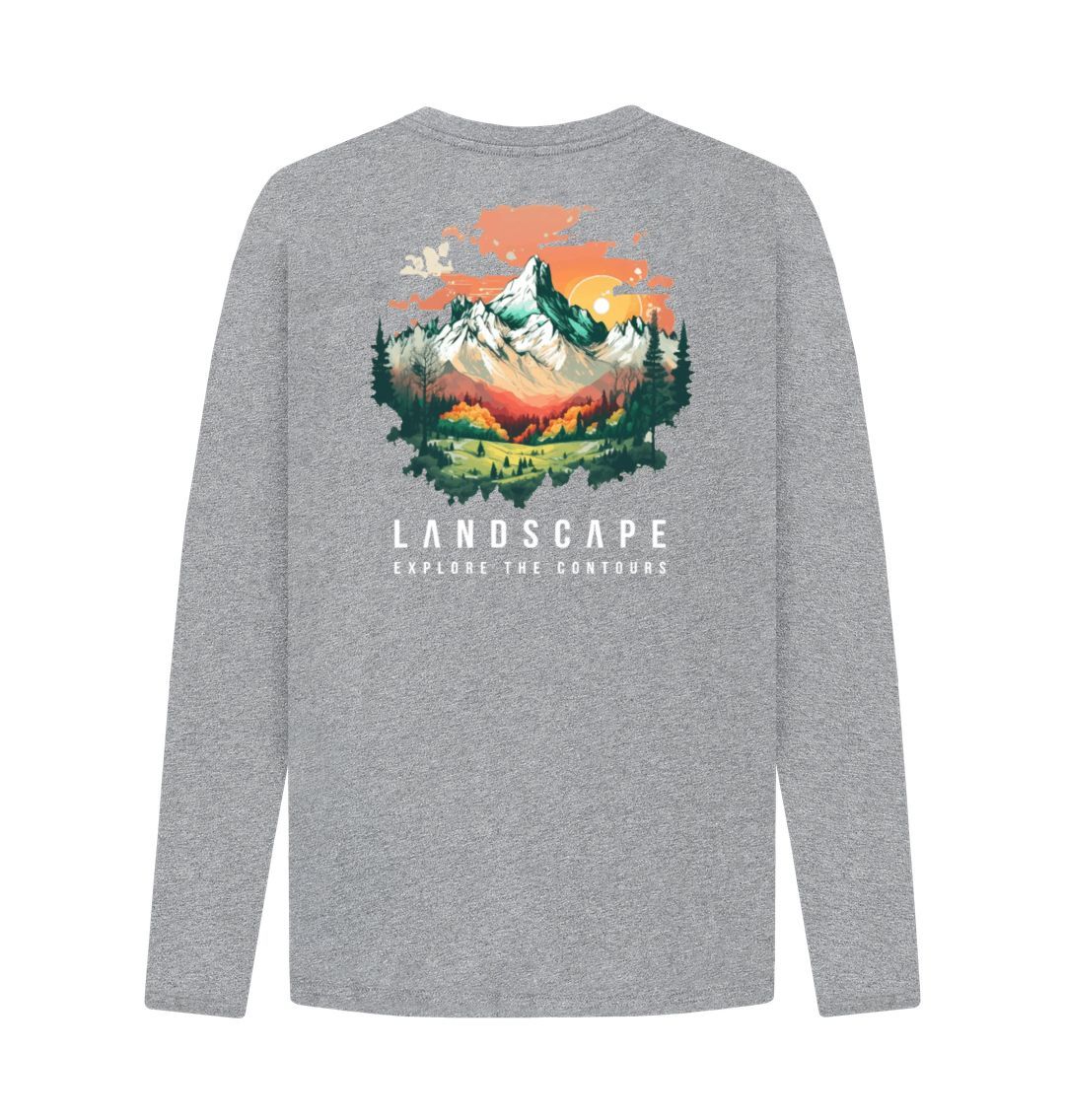 LANDSCAPE Sunset Mountain Long Sleeved T-shirt - Unisex