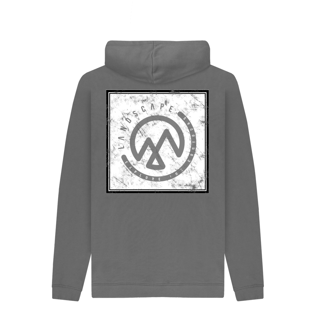 Slate Grey Printed Hoody Back