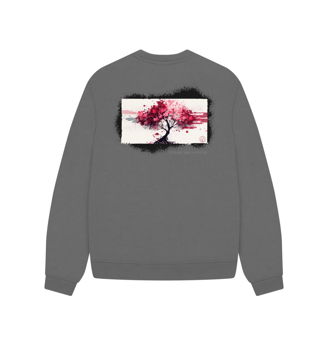 Blossom From The Roots Oversized Recyclable Womens Jumper