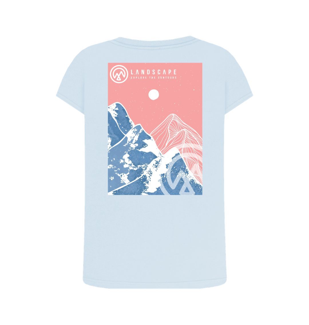 LANDSCAPE Pink Mountain View Women's Swoop T-shirt